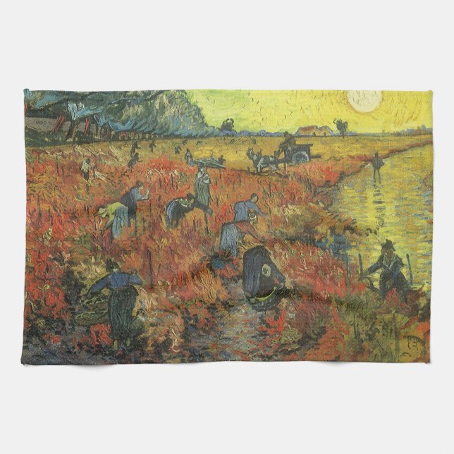Linge De Cuisine Vincent van Gogh - Le vignoble rouge (Horizontal)