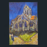 Linge De Cuisine Vincent van Gogh - L'église d'Auvers<br><div class="desc">L'église d'Auvers / l'Eglise à Auvers-sur-oise par Vincent Van Gogh en 1890</div>
