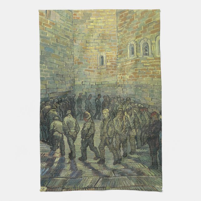 Linge De Cuisine Vincent van Gogh - Les Prisonniers faisant de l'ex (Vertical)