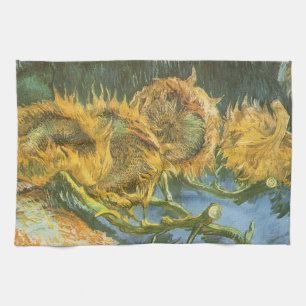 Linge De Cuisine Vincent van Gogh - Nature morte : Quatre tournesol