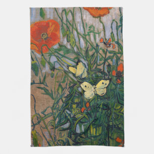 Linge De Cuisine Vincent van Gogh - Papillons et Coquelicots