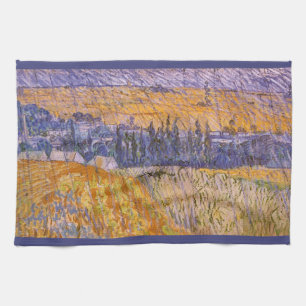 Linge De Cuisine Vincent van Gogh - Paysage à Auvers sous la pluie