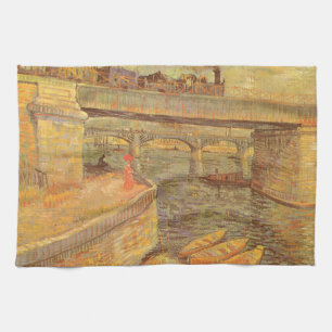 Linge De Cuisine Vincent van Gogh Ponts de l'autre côté de la Seine