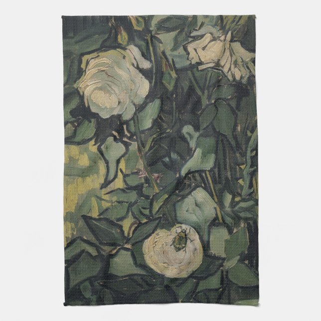 Linge De Cuisine Vincent van Gogh - Roses et Scarabée (Vertical)