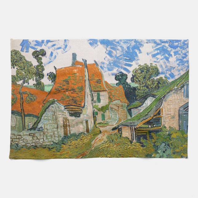 Linge De Cuisine Vincent van Gogh - Rue à Auvers-sur-Oise (Horizontal)