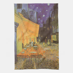 Linge De Cuisine Vincent van Gogh - Terrasse de café la nuit