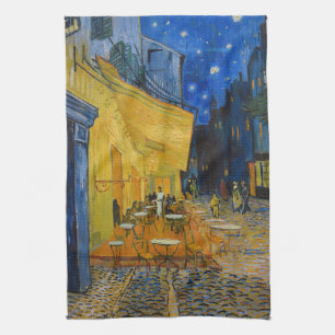 Linge De Cuisine Vincent van Gogh - Terrasse de café la nuit