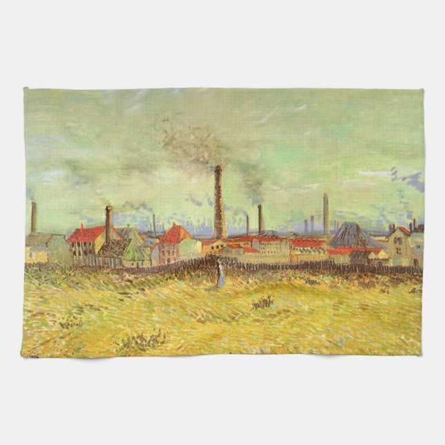 Linge De Cuisine Vincent van Gogh - Usines à Asnières (Horizontal)