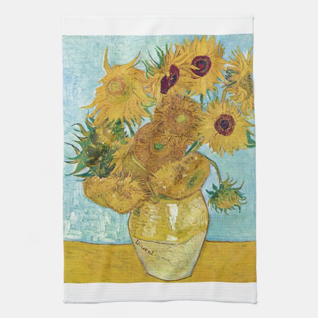 Linge De Cuisine Vincent Willem van Gogh , “ Sunflowers ” (Vertical)