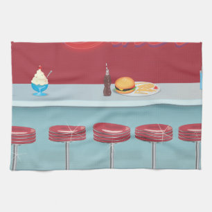 Linge De Cuisine Vintage All American Diner