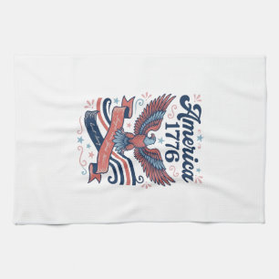 Linge De Cuisine Vintage Amérique 1776 Aigle Conception de T-shirt 