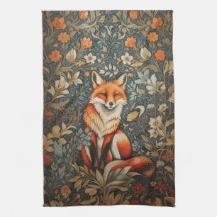 Linge De Cuisine Vintage assis Fox William Morris Inspiré Floral