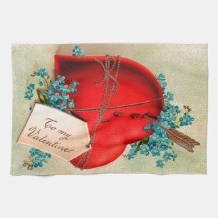 Linge De Cuisine Vintage Big Red