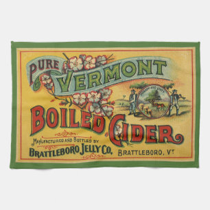 Linge De Cuisine Vintage Brattleboro Jelly Cider bouilli Vermont