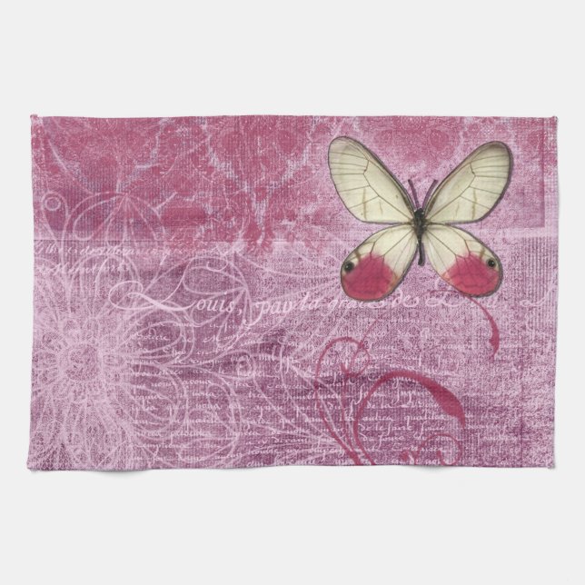 Linge De Cuisine Vintage Butterfly (Horizontal)