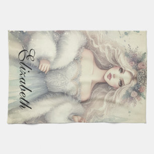 Linge De Cuisine Vintage Elegant Winter Princess Fairytale