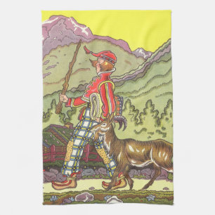 Linge De Cuisine Vintage Fairy Tale, Boy and the North Wind, Hauman