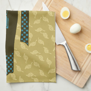 Linge De Cuisine Vintage Femme rouge foncé Turban Turquie Art Nouve