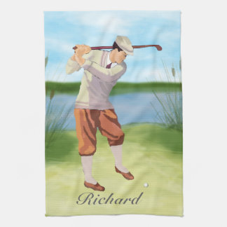Linge De Cuisine Vintage Golfer de Riverbank