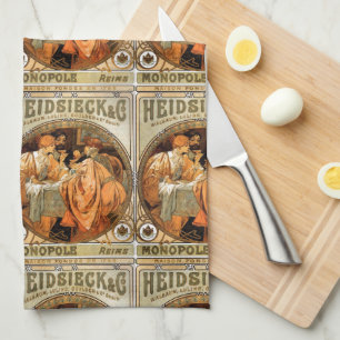 Linge De Cuisine Vintage Heidsieck & Co Monopoles Reims Wine