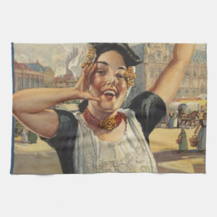 Linge De Cuisine Vintage Holland Air Travel