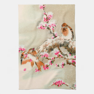 Linge De Cuisine Vintage japonais sur une branche