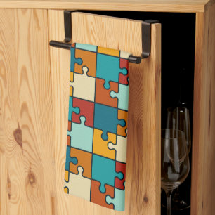 Linge De Cuisine Vintage Jigsaw Puzzle Pièces Motif