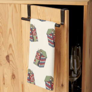 Linge De Cuisine Vintage Motif de Noël, Nutcracker Toy Soldier