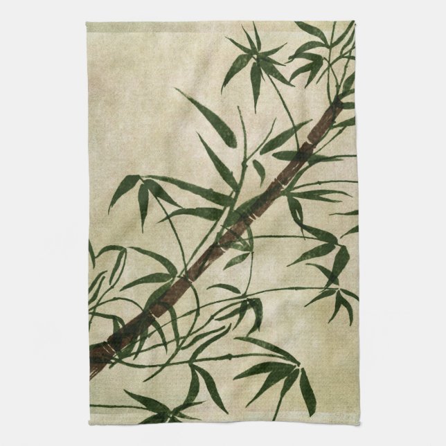 Linge De Cuisine Vintage Oriental Bamboo 1 (Vertical)