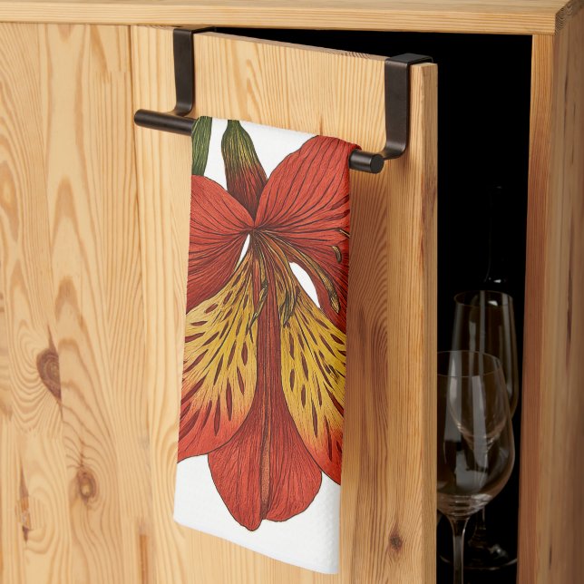 Linge De Cuisine Vintage Peruvian Lily (Pliage en tiers)