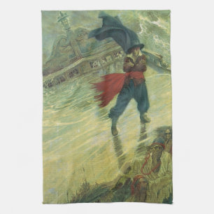 Linge De Cuisine Vintage Pirate, The Flying Dutchman par Howard Pyl