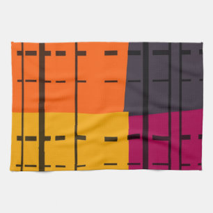 Linge De Cuisine Vintage Pop Art Motif coloré