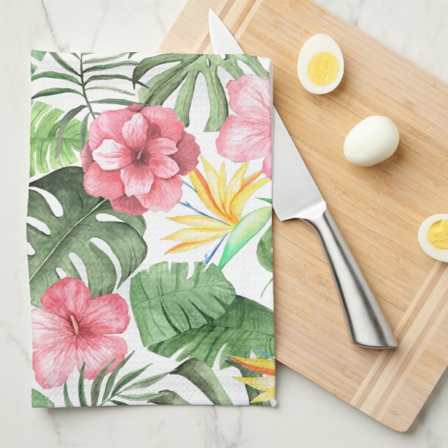 Linge De Cuisine Vintage tropical (Quart Plié)