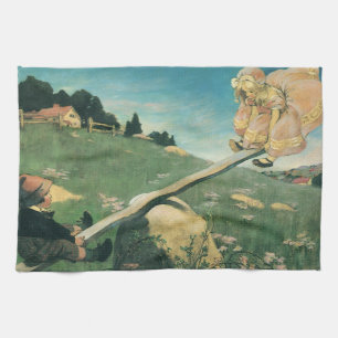 Linge De Cuisine Vintage Voir Saw Margery Daw, Jessie Willcox Smith