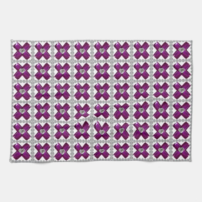 Linge De Cuisine Violet (Horizontal)