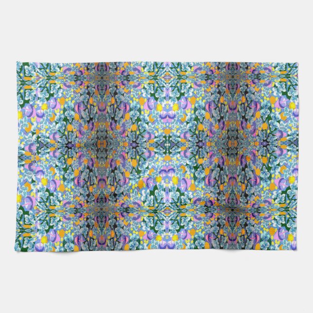 Linge De Cuisine Violets Et Lampes (Horizontal)