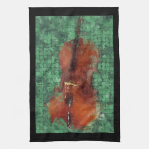 Linge De Cuisine Violoncelle sur le vert