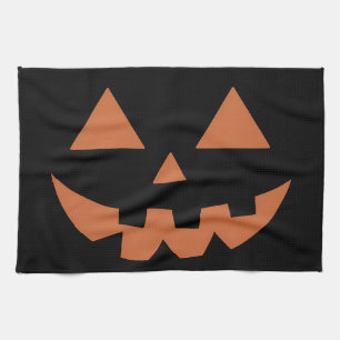 Linge De Cuisine Visage de citrouille géant Jack O' Lantern Hallowe