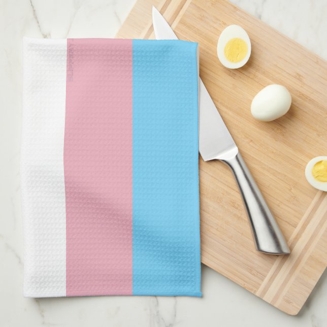 Linge De Cuisine Visibilité du drapeau de fierté transgenre de Slip (Quart Plié)