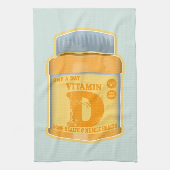 Linge De Cuisine Vitamine D capsules santé et bien-être (Vertical)