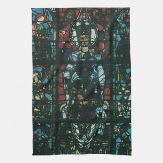 Linge De Cuisine Vitrail d'église religieuse vintage