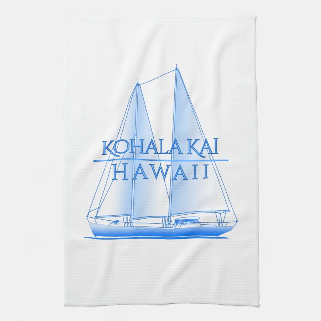 Linge De Cuisine Voile nautique côtière de Kohala Kai (Vertical)