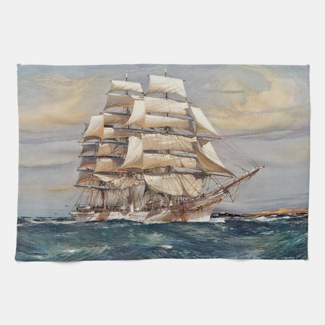 Linge De Cuisine Voilier Thomas Stephens (Horizontal)
