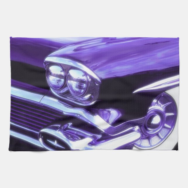 Linge De Cuisine Voiture classique : Chevrolet 1958 (Horizontal)