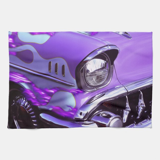 Linge De Cuisine Voiture classique : Chevrolet avec le capot (Horizontal)