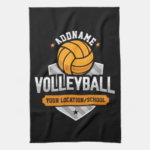 Linge De Cuisine Volleyball AJOUTER TEXTE École Varsity Team Joueur