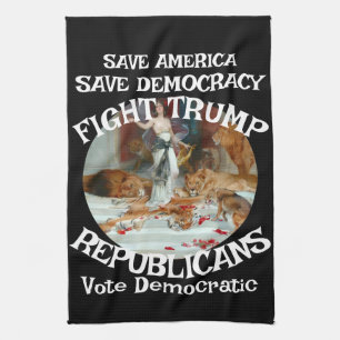 Linge De Cuisine Vote politique FW FV HG Trump Parti républicain