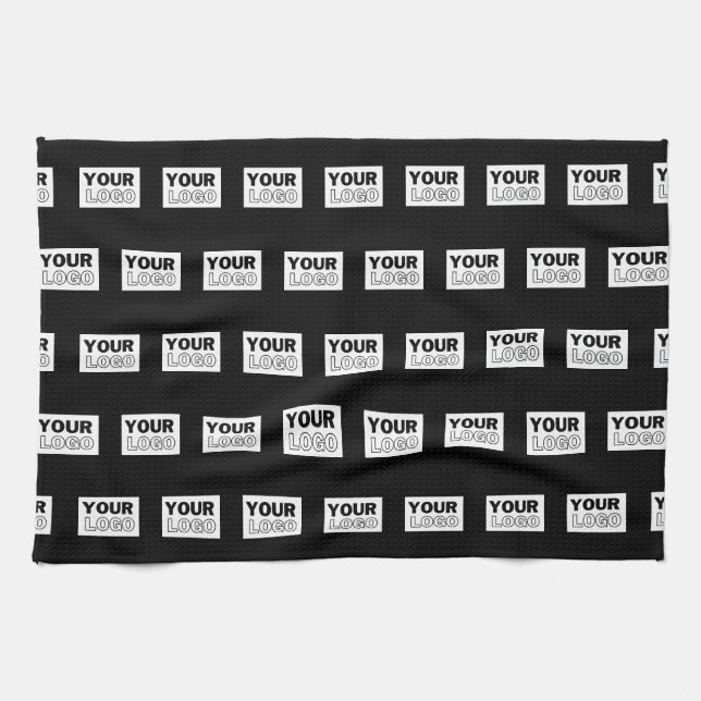 Linge De Cuisine Votre logo ou votre conception | Arrière - plan de (Horizontal)