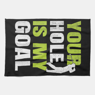 Linge De Cuisine Votre Trou Est Mon Objectif - Golf Player Humour d
