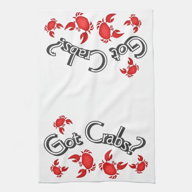 Linge De Cuisine Vous avez des crabes ? Humour des crabes rouges (Vertical)